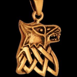 Celtic WOLF pendant